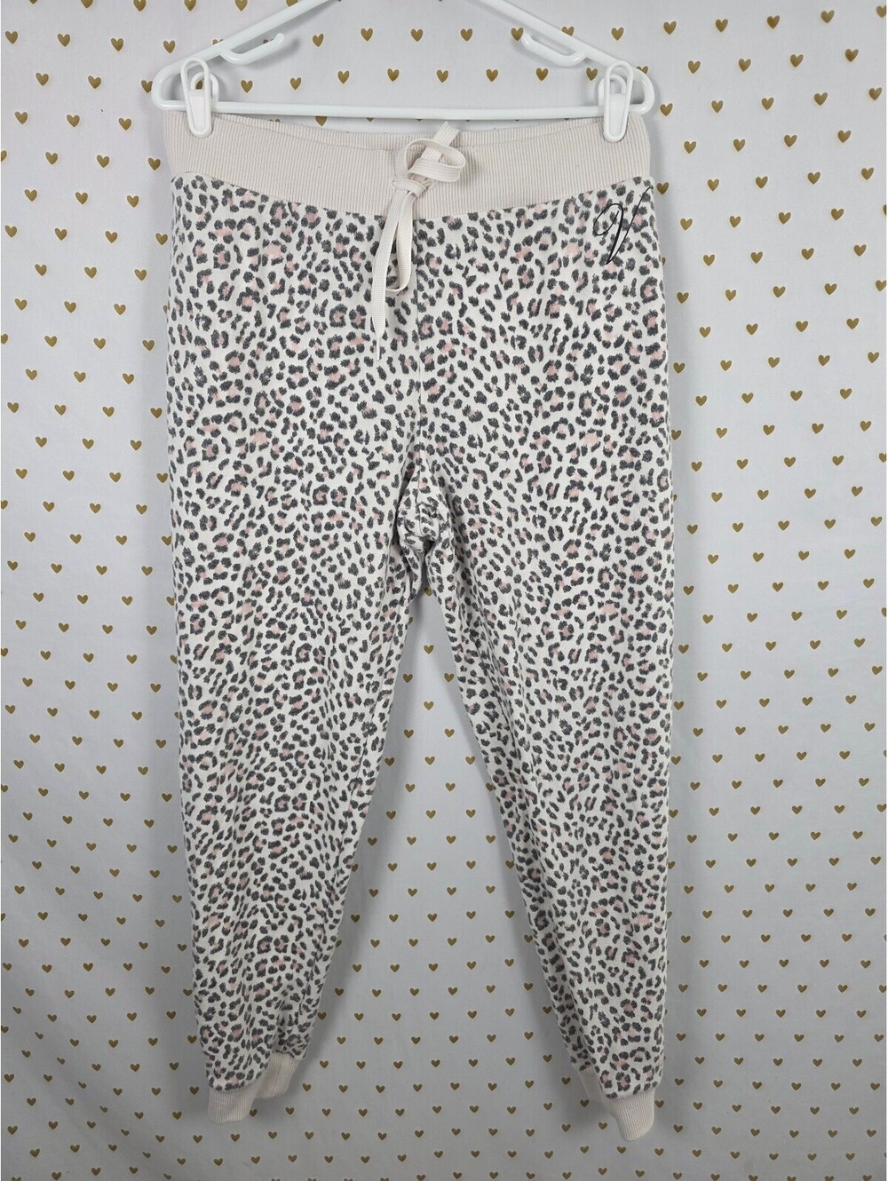 Victorias Secret Super Soft Thick Leopard Cheetah Sweats Sweatpants Medium